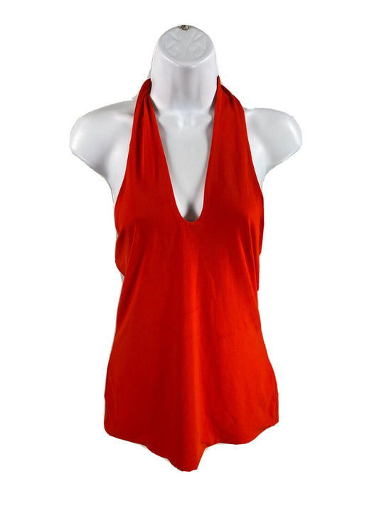 NEW Guess by Marciano Women's Orange Halter Neck Tank Top - S