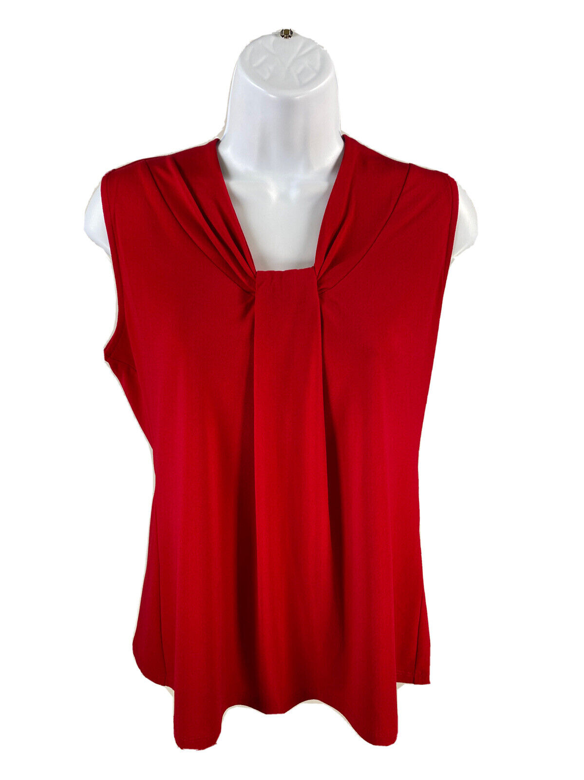 Chico's Women's Red Stretch Sleeveless Top Blouse Sz 0/US S