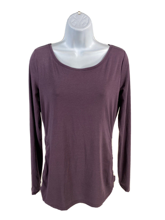Athleta Women's Purple Long Sleeve Encore Cinch Athletic Shirt Sz S