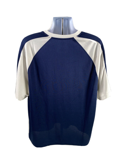 MLB Genuine Merchandise Men's Blue Detroit Tigers Short Sleeve Shirt - XL