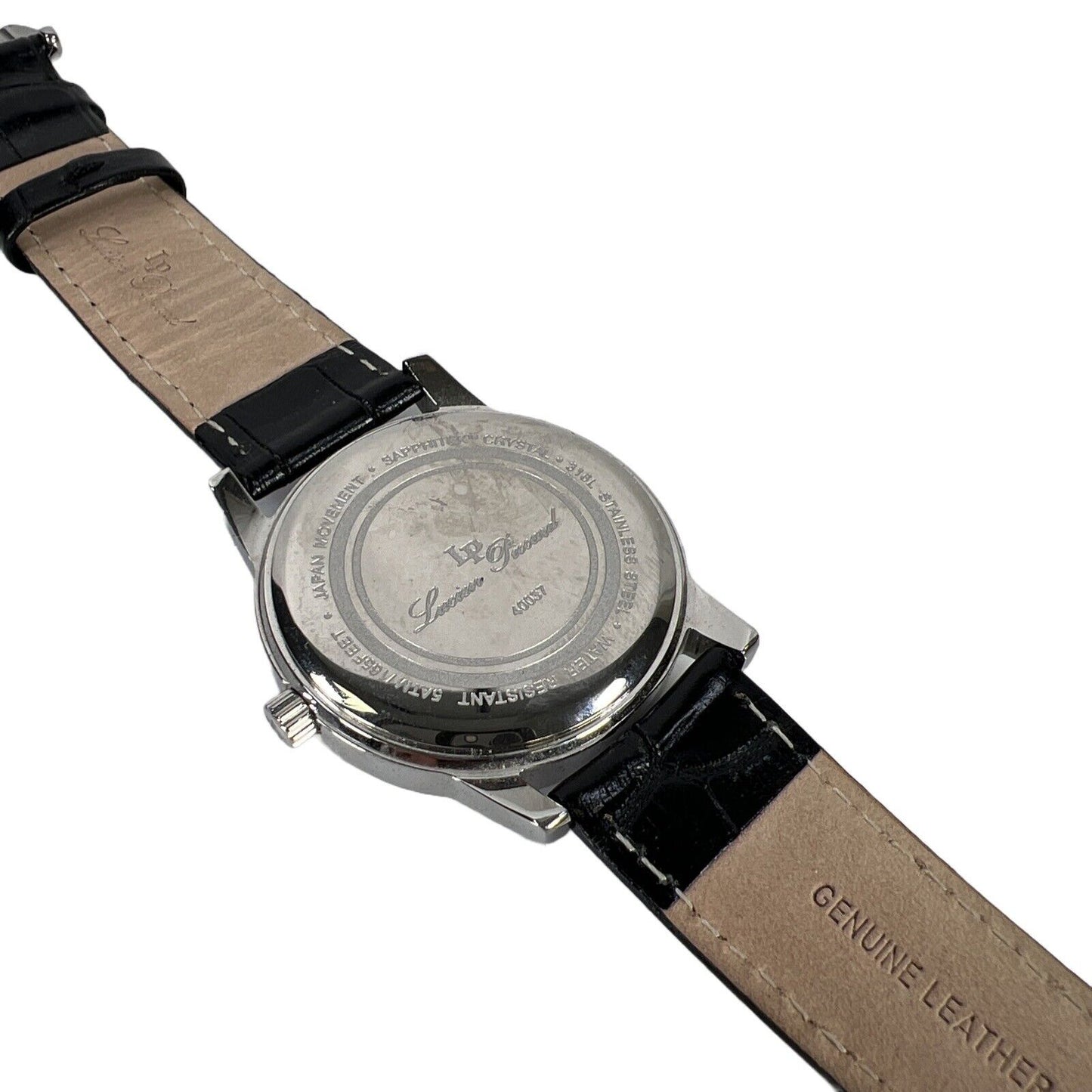 Lucien Piccard Reloj Noureddine con correa de cuero de 3 manecillas para mujer