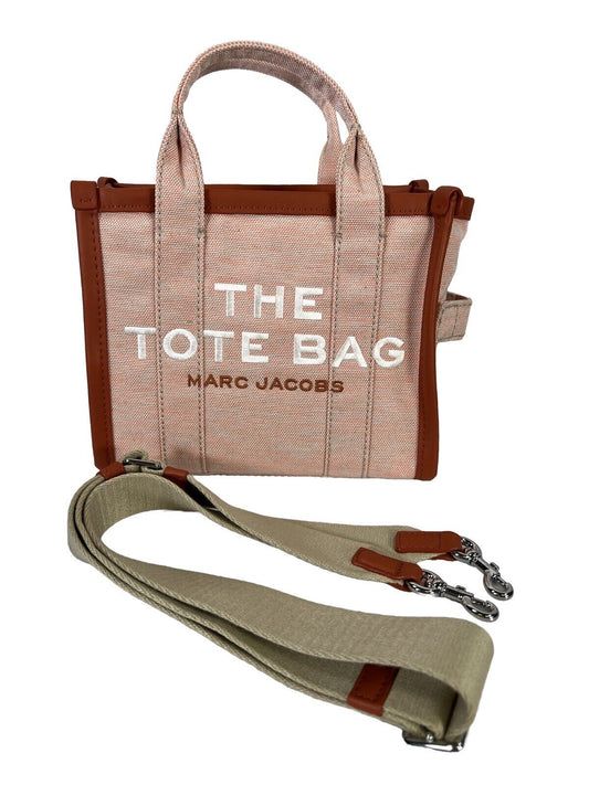 Marc Jacobs Orange The Mini Summer Tote Bag Purse with Shoulder Strap