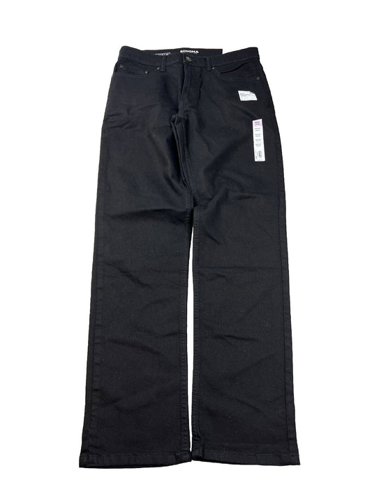 NEW Sonoma Men's Black Straight Leg Denim Jeans - 32x34