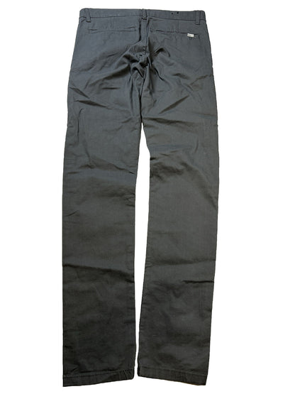 NUEVO Pantalón chino ajustado de la colección básica gris de Zara para hombre - 30