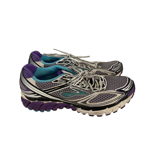 Brooks Women's Purple Mesh Ghost 5 Athletic Running Shoes - 9.5