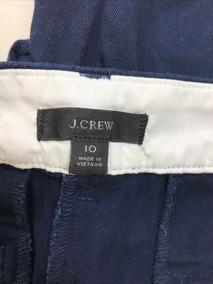 J.Crew Pantalones cortos chinos de algodón azul para mujer - 10
