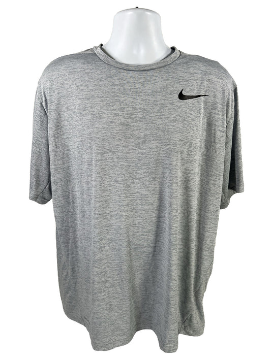 Nike Camiseta de entrenamiento de manga corta Dri-Fit gris para hombre - XXL