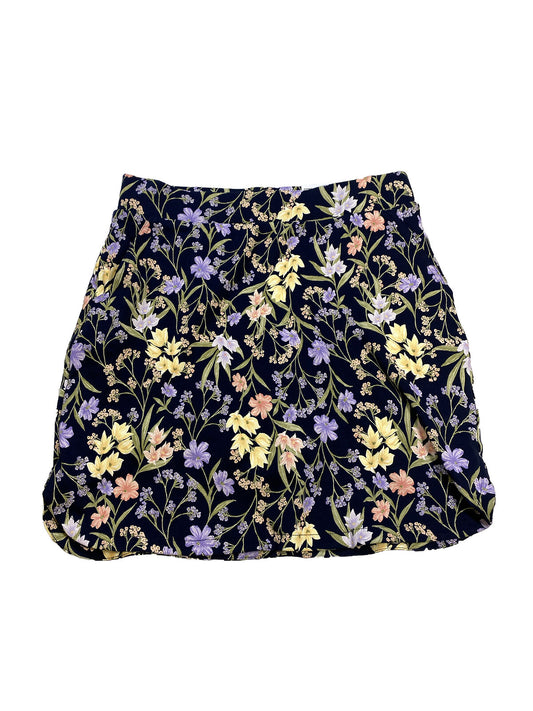 NEW Croft and Barrow Women's Navy Blue Floral Straight Skirt - S