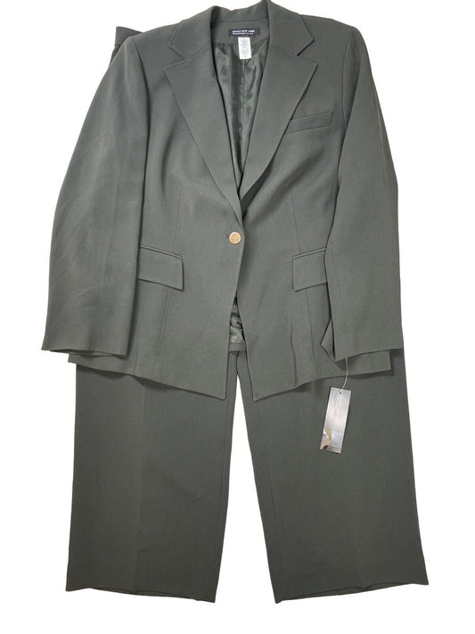 NEW Jones New York Women's Green Pant Suit - Plus 18W