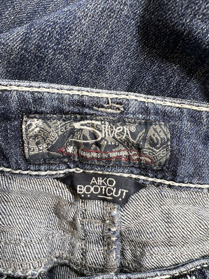 Silver Women's Medium Wash Aiko Boot Cut Jeans - 26x31