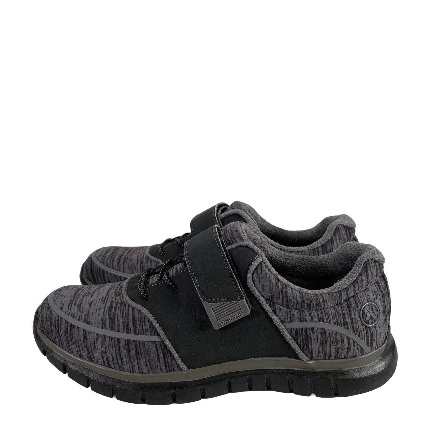 Anodyne Women's Black/Gray Sport Jogger Comfort Sneakers - 9.5M