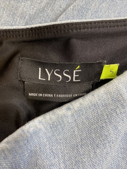 Lysse Women's Light Wash Cropped Denim Pull On Capri Pants - S