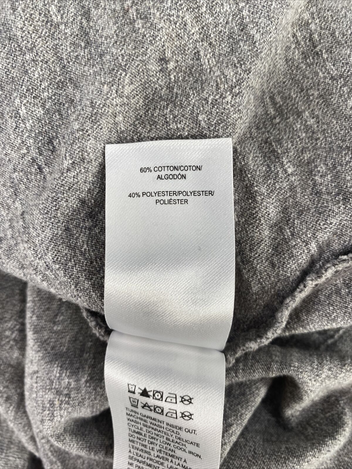 Lucky Brand Camiseta Henley de manga larga gris para hombre - M