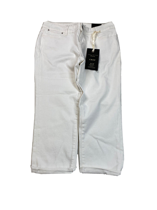 NEW The Limited Women's White Denim Slim Leg Crop 312 Jeans - 6