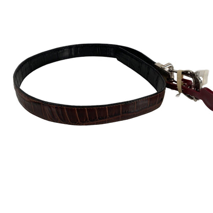 NEW Brighton Women's Brown/Black Reversible Leather B40099 Belt - S/28