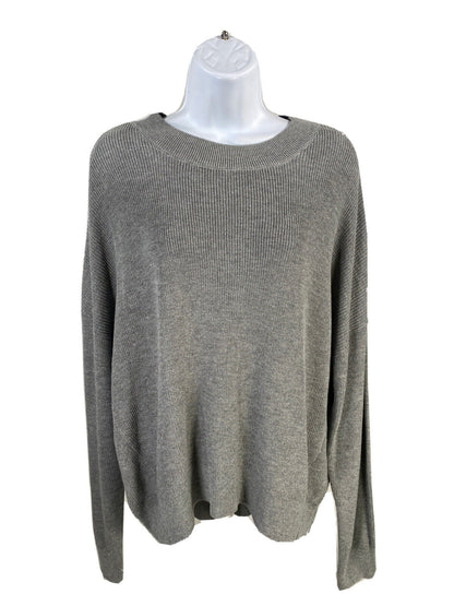 BP. Women's Gray Knit Crewneck Long Sleeve Pullover Sweater Sz L
