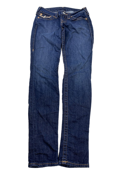 True Religion Women's Dark Wash Skinny Stretch Jeans - 26