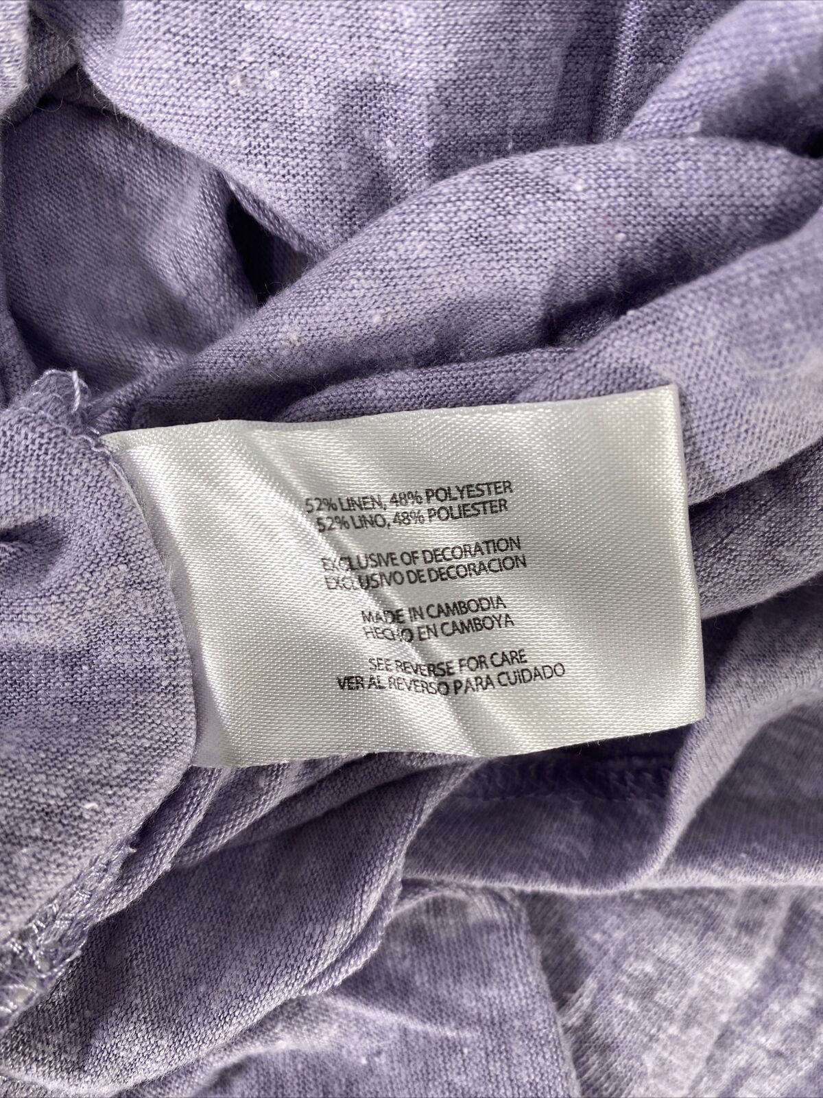 Orvis Women's Purple 3/4 Sleeve V-Neck T-Shirt - XL