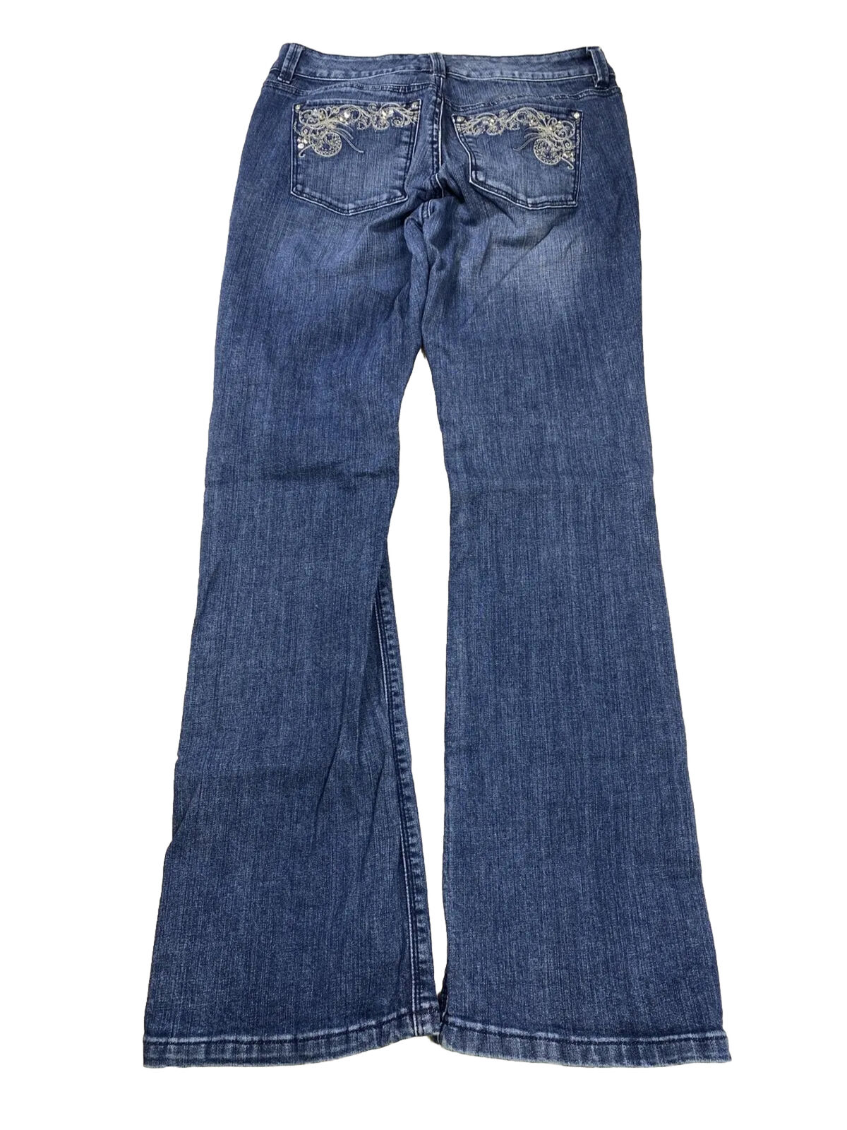 White House Black Market Jeans de corte de bota de lavado medio para mujer - 2 cortos
