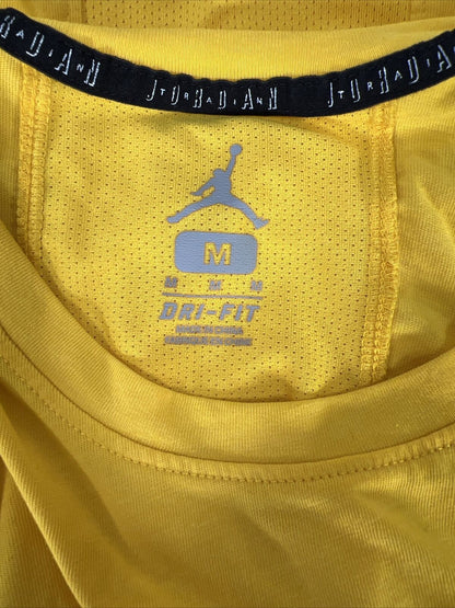 Air Jordan Men's Yellow University of Michigan Athletic Shirt - M