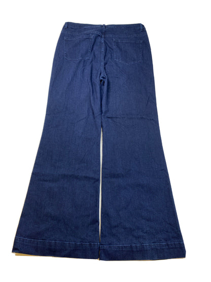 Soft Surroundings Women's Dark Wash Button Fly Denim Jeans - 14