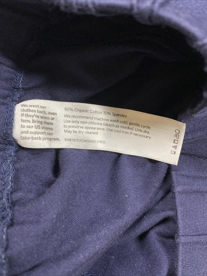 Eileen Fisher Women's Navy Blue Casual Cuffed Lounge Pants - S Petite