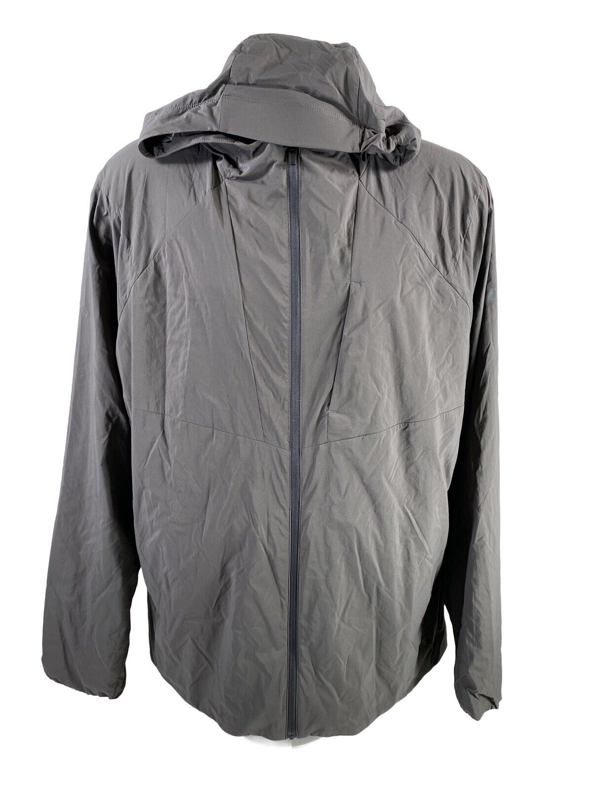 NUEVA chaqueta cortavientos con capucha Icebreaker Tropos gris para hombre - XL