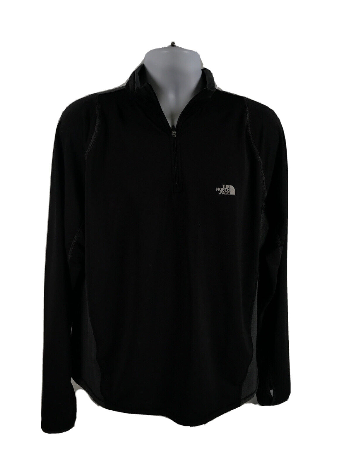 The North Face Men's Black Flash Series 1/4 Zip Activewear Shirt - XL