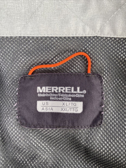 Merrell Camisa casual con botones, ligera, de manga larga, gris, para hombre - XL