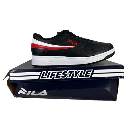 NEW Fila Men's Black/Red A-Low Athletic Sneakers - 10