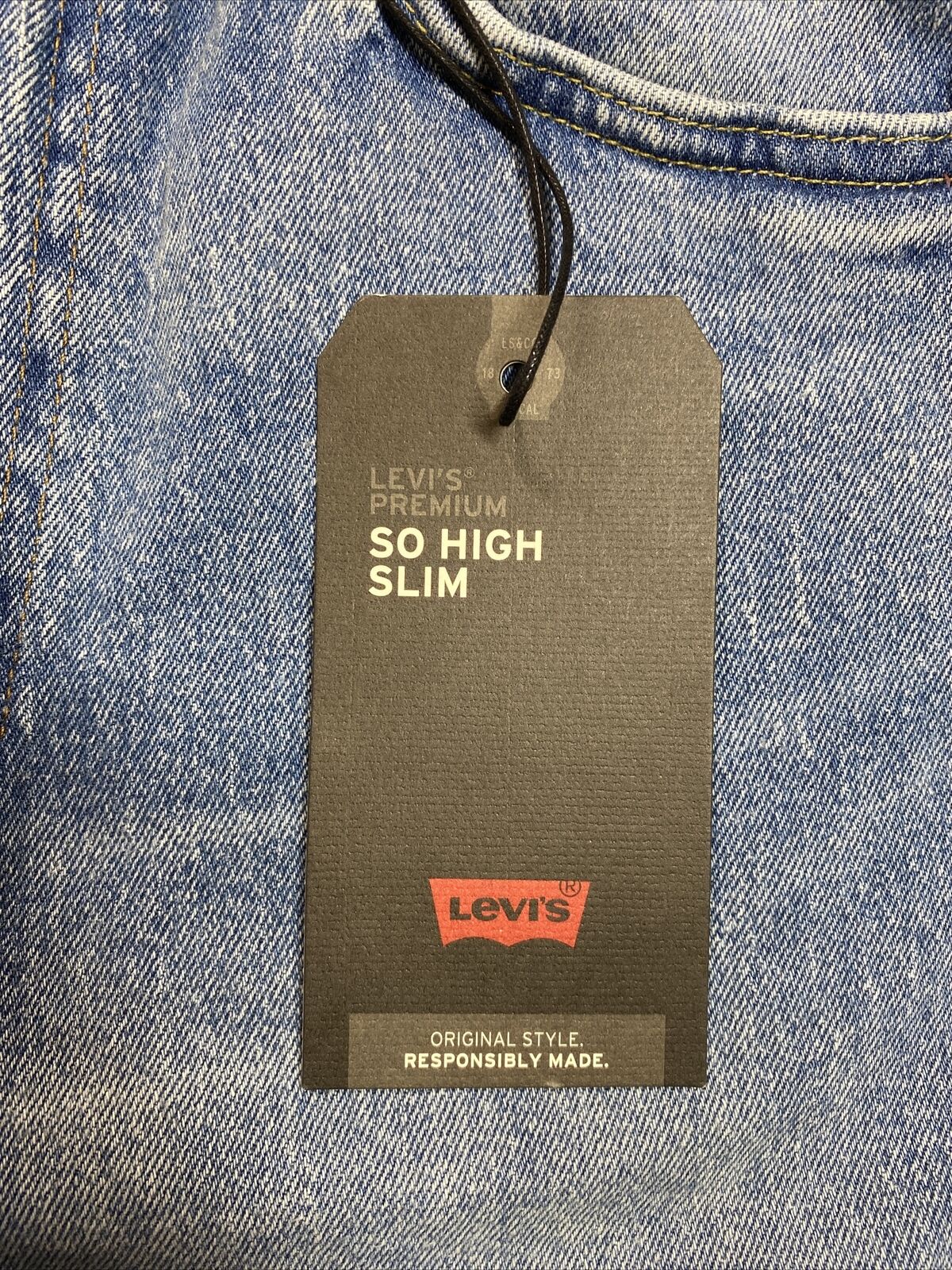 NEW Levis Men's Light Wash So High Slim Distressed Jeans - 32x32