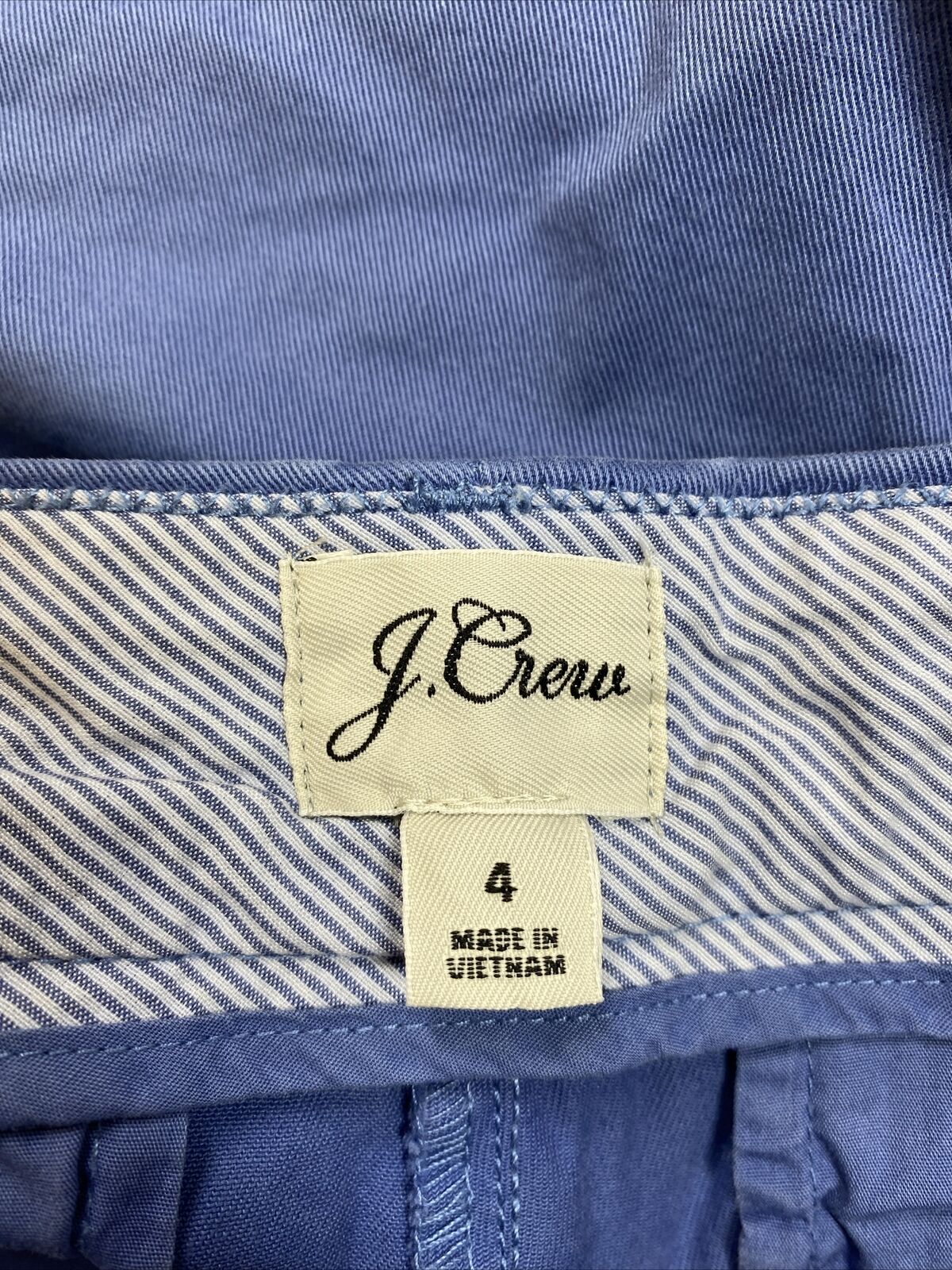 J.Crew Pantalones cortos chinos de algodón azul para mujer - 4