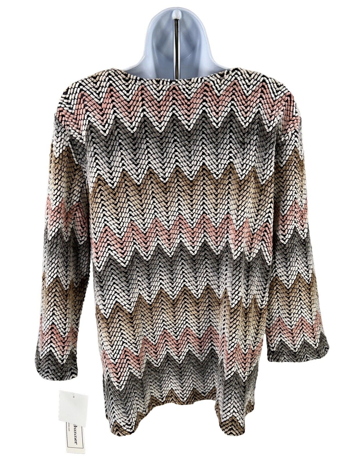 NEW Alfred Dunner Women's Multi-Color Striped V-Neck Sweater - M