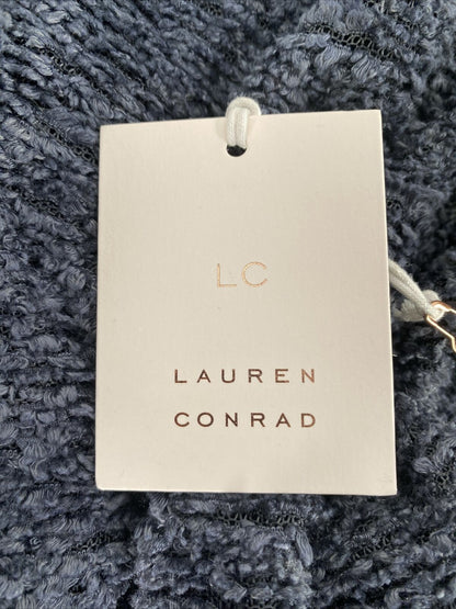 NUEVO Suéter de manga larga de punto azul Lauren Conrad para mujer - S