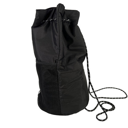 NEW Victoria's Secret PINK Black Large Drawstring Bag Backpack