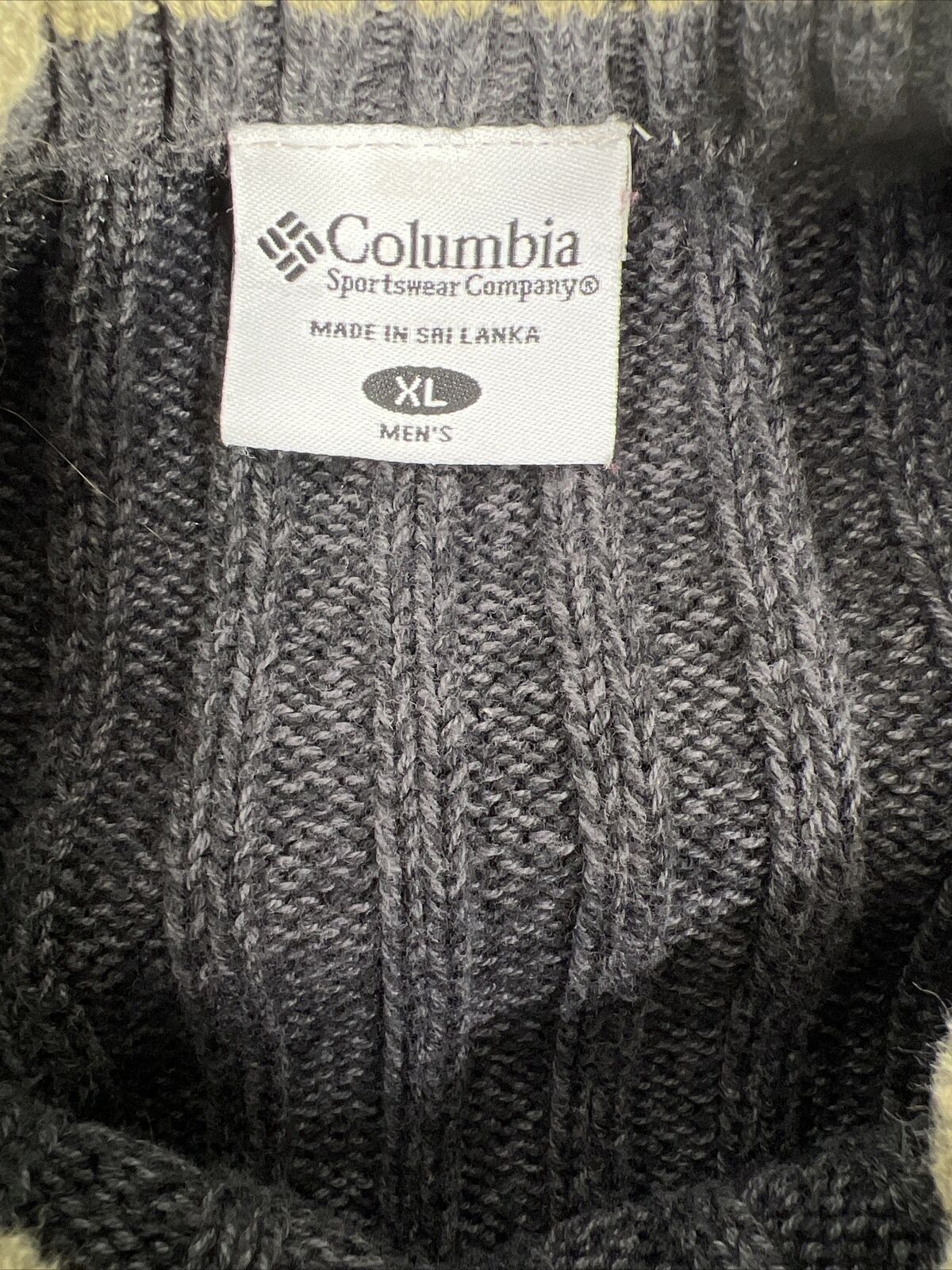 Columbia Men's Gray Long Sleeve Sweater - XL