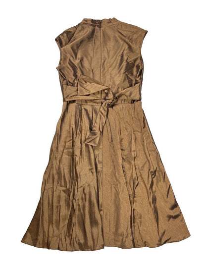 NEW Kasper Women's Copper/Bronze Sleeveless A-Line Dress - 10