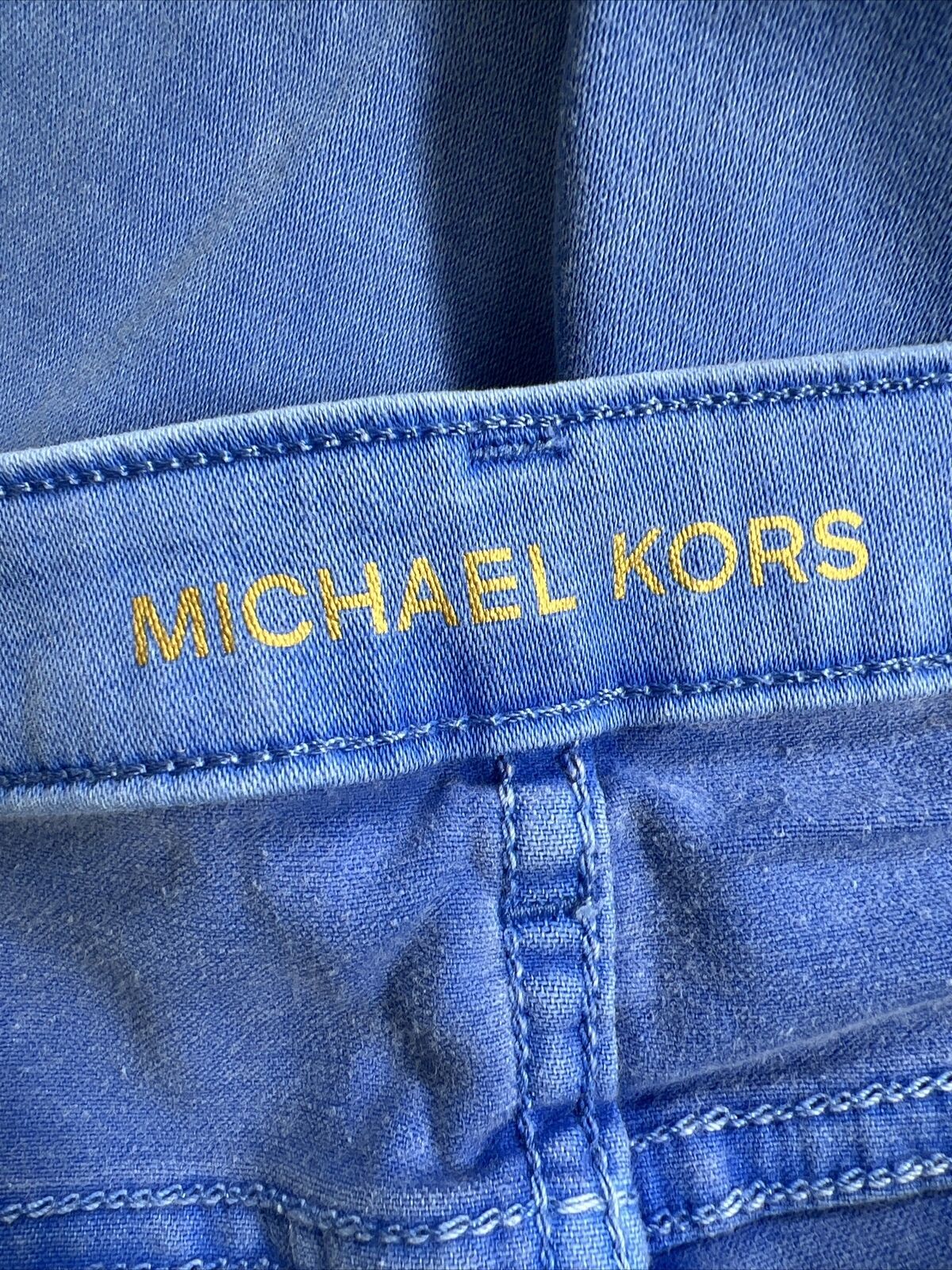 Michael Kors Women's Blue Izzy Cropped Skinny Jeans - 4