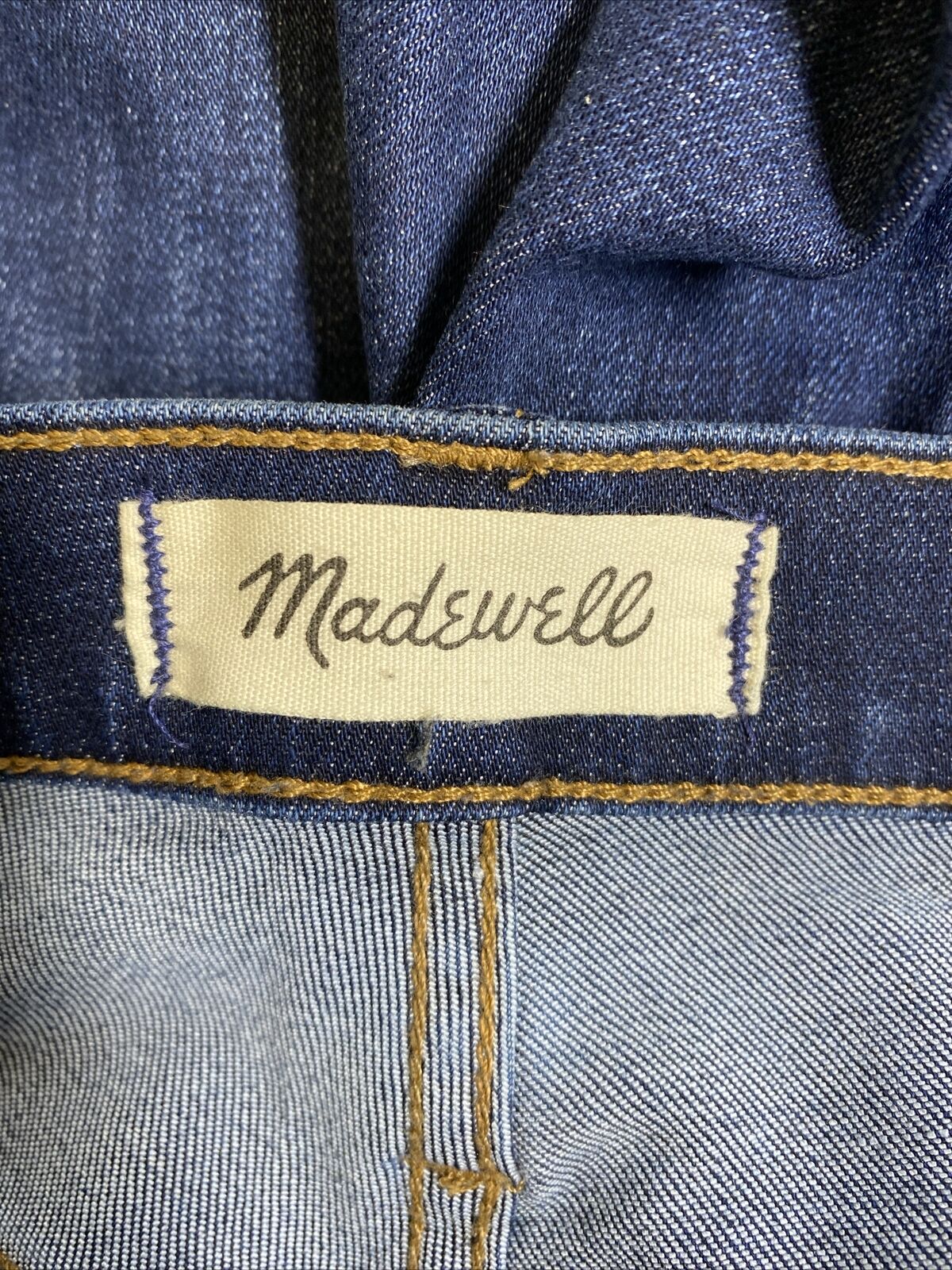 Madewell Jeans ajustados de tiro alto con lavado oscuro 10 para mujer - Alto 28