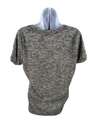Under Armour Women's Gray Heathered V-Neck Athletic Shirt - M