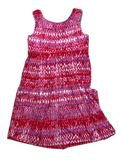 Calvin Klein Women's Purple/Red Sleeveless Empire Dress - 6 W/ Pockets