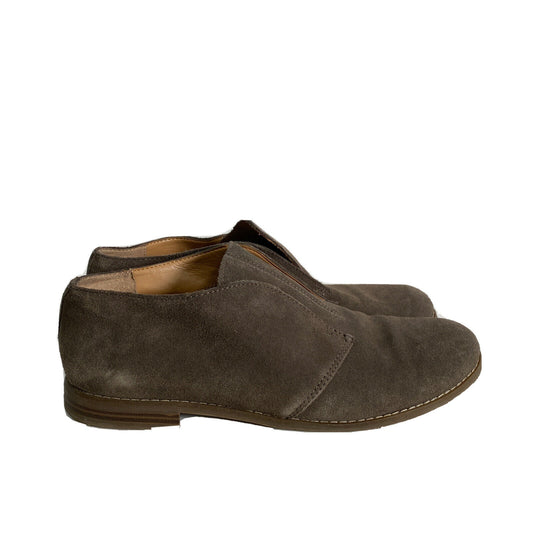 Franco Sarto Women's Gray Pieta Suede Slip On Casual Oxford Shoes Sz 9