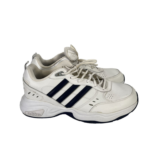 adidas Men's White/Blue Strutter Lace Up Comfort Shoes - 12