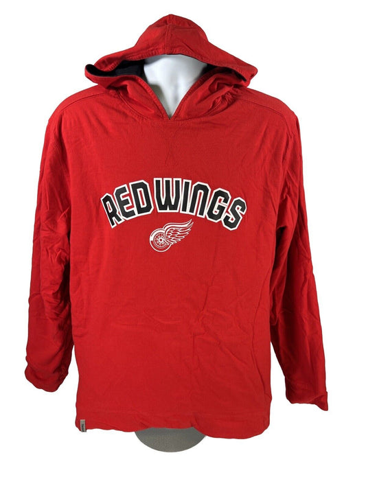 Reebok Men's Red/Black Detroit Red Wings Reversible  Pullover Hoodie - L