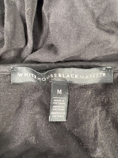 Camiseta negra de manga larga con cuello en V para mujer White House Back Market - M