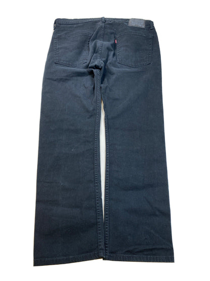 Levis Men's Black 513 Slim Straight Denim Jeans - 36x30