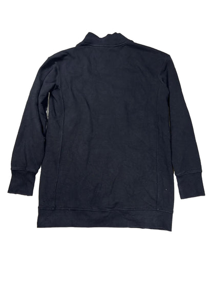 Sudadera tipo jersey con cremallera de 1/4 RetroActive negra para niñas Athleta - 14/XL