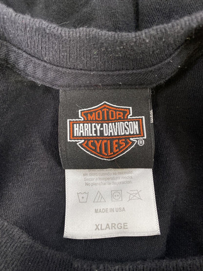 Harley Davidson Mens Black Graphic El Paso Texas Short Sleeve T-Shirt -XL