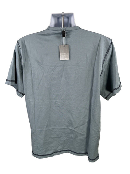 NUEVA camiseta de manga corta azul Backer BCR para hombre - XL