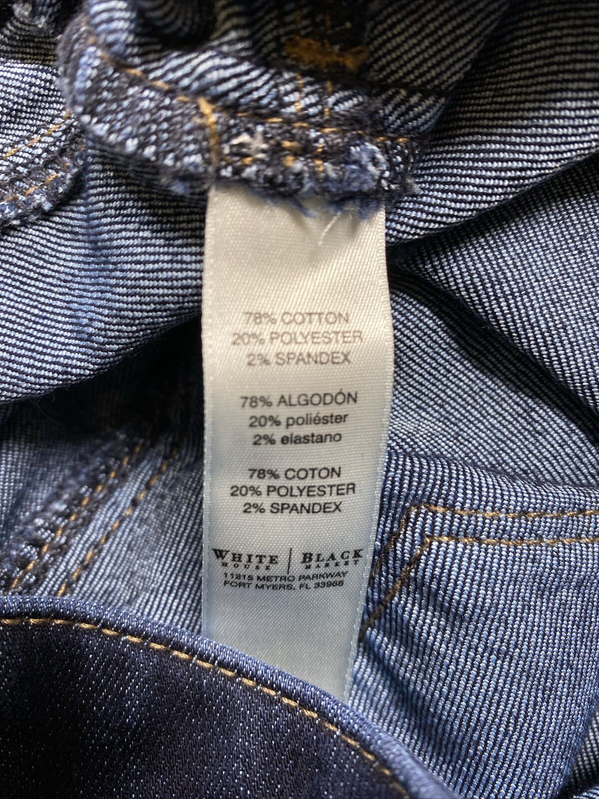 White House Black Market Jeans Jegging elásticos con lavado oscuro para mujer - S